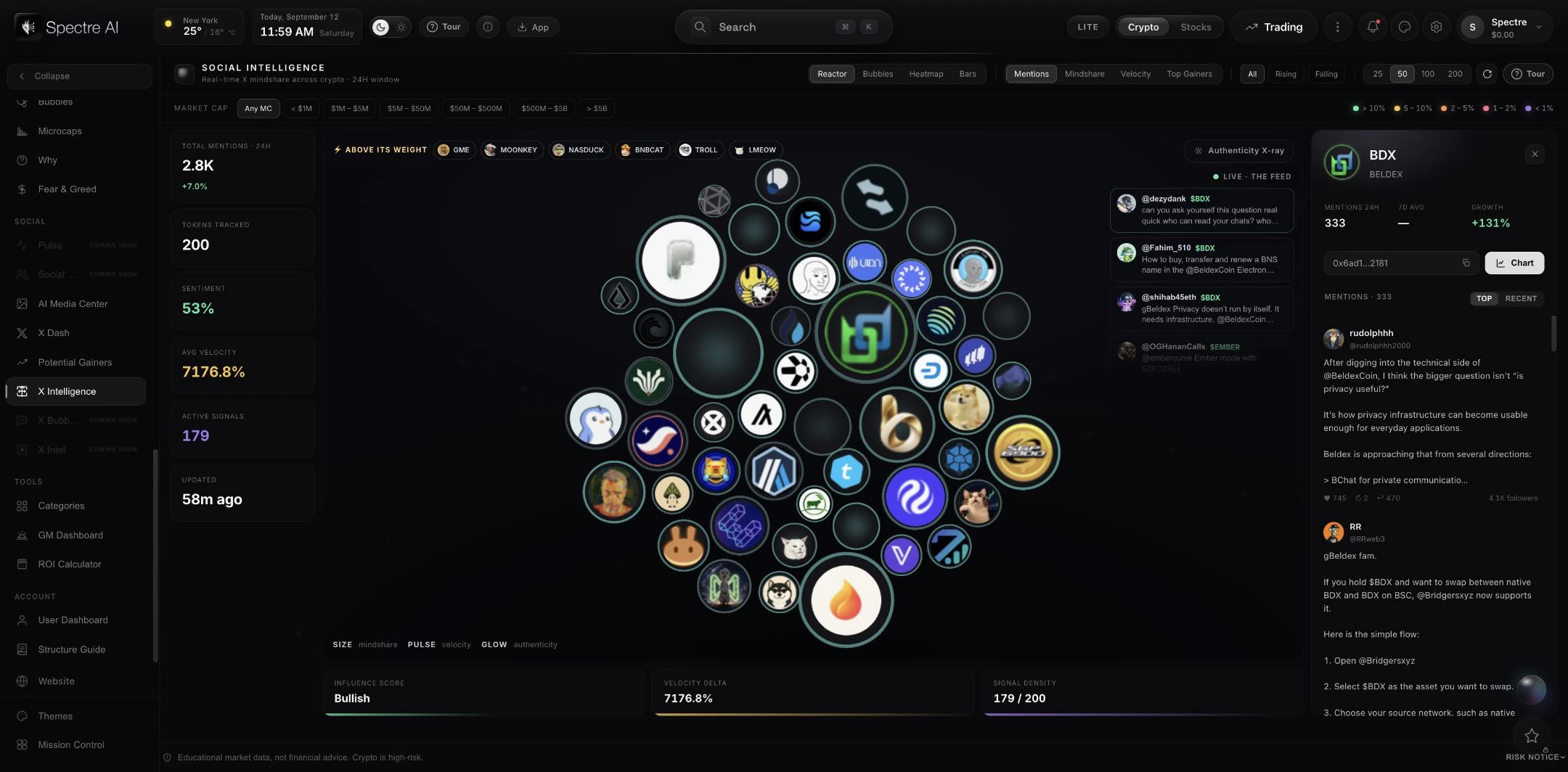 X Intelligence — official app capture
